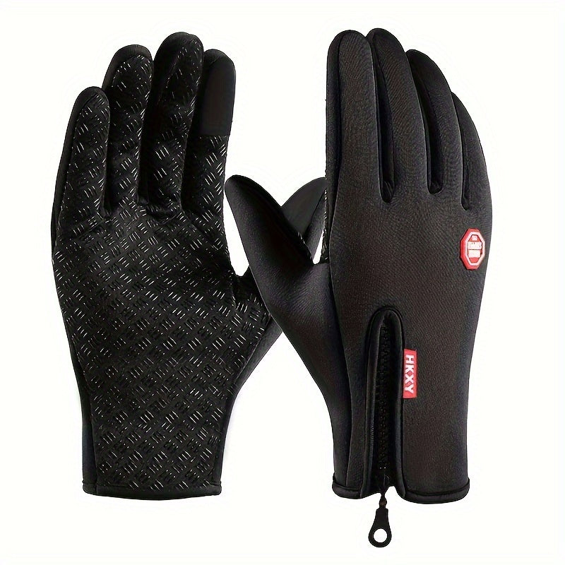 Unisex Winter Gloves – Warm Non-Slip Touchscreen Outdoor Gloves