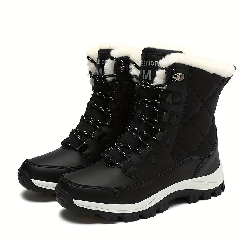 Women’s Winter Snow Boots – Warm Fleece-Lined, Durable Outdoor Footwear