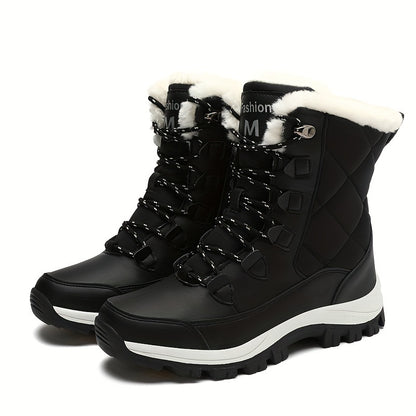 Women’s Winter Snow Boots – Warm Fleece-Lined, Durable Outdoor Footwear