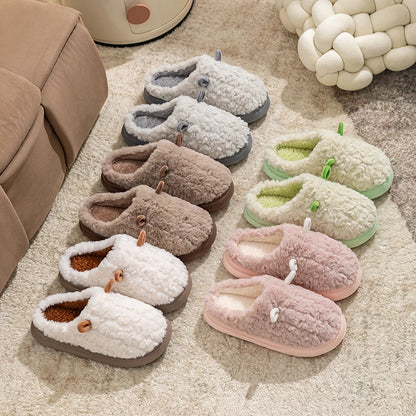 Women’s Winter Furry Slippers – Warm Non-Slip Plush House Shoes