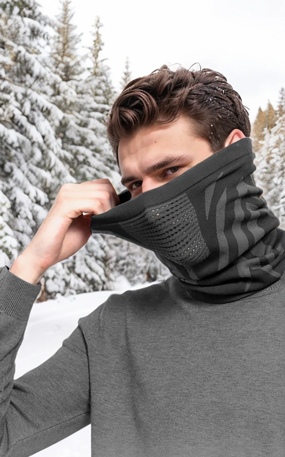 Unisex Winter Ski Mask – Breathable Half Face Outdoor Mask
