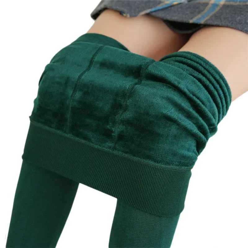 Women’s Winter Leggings – Warm High-Waist Velvet