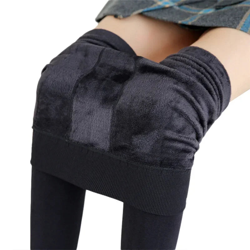 Women’s Winter Leggings – Warm High-Waist Velvet