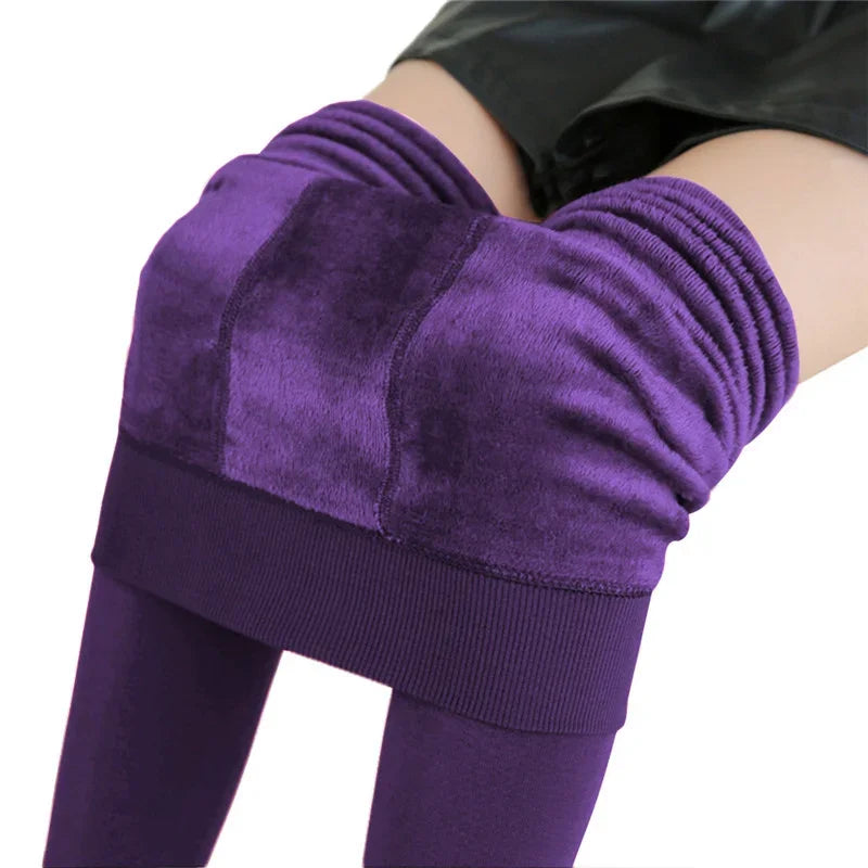 Women’s Winter Leggings – Warm High-Waist Velvet