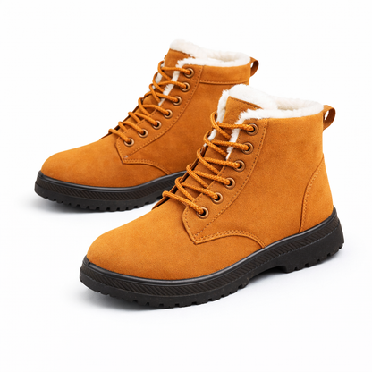 Women’s Winter Boots – Warm Lace-Up Slip-Resistant Outdoor Shoes