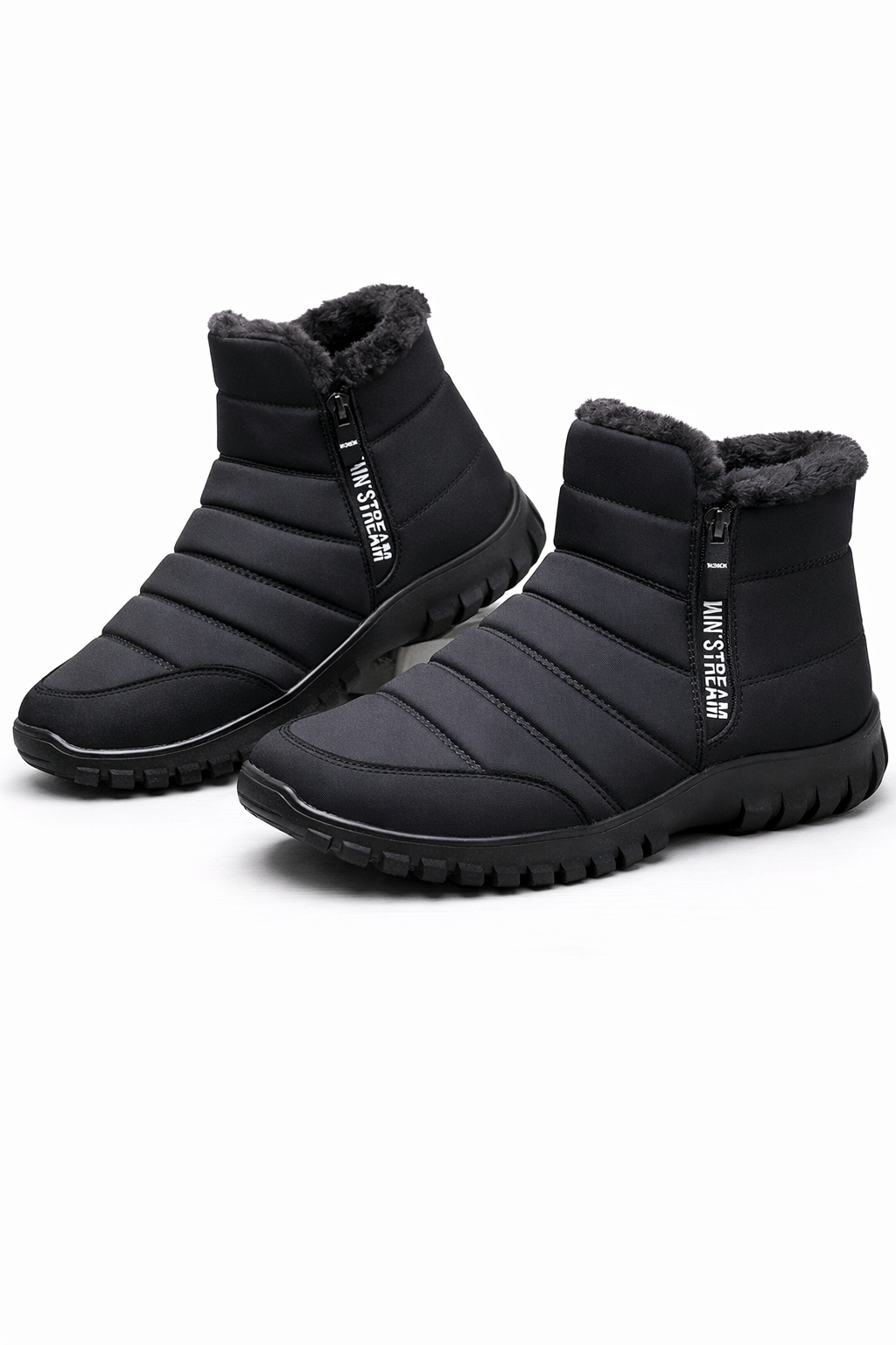 Men’s Winter Waterproof Snow Boots – Warm Ankle Outdoor Shoes