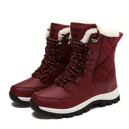 Women’s Winter Snow Boots – Warm Fleece-Lined, Durable Outdoor Footwear