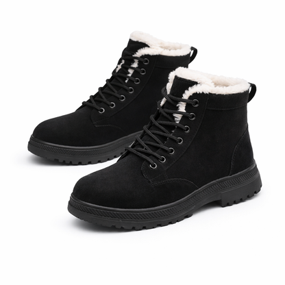 Women’s Winter Boots – Warm Lace-Up Slip-Resistant Outdoor Shoes