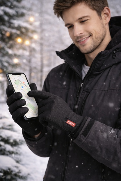 Unisex Winter Gloves – Warm Non-Slip Touchscreen Outdoor Gloves